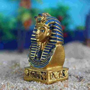 1ชิ้นรูปปั้นแห้งฟาโรห์ราชาทำจากเรซินรูปปั้นมัมมี่อียิปต์โบราณของตกแต่งบ้านโมเดลขนาดเล็ก LYY9176ตกแต่งบ้าน - Product Image 4
