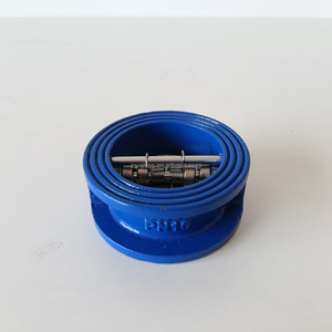 Nhà máy bán buôn gang Wafer kiểm tra van, van kiểm tra đĩa đôi thủy lực, van kiểm tra hai tấm để sử dụng nước. OEM - Product Image 2