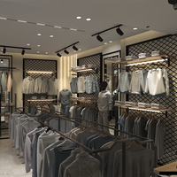 Présentoirs de vêtements professionnels pour hommes Fashion Store Shop Décoration Design pour vêtements Rack Storage