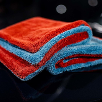 Customizable logo Professional Double-layer Traceless Car Cleaning Towel