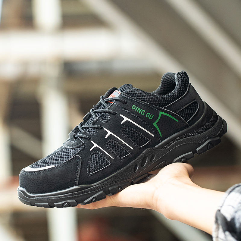 Dinggu scarpe antinfortunistiche leggere punta in acciaio per uomo