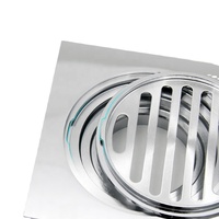 Produits d'importation très demandés Taille 12*12CM Chrome argenté brillant Plaqué moderne Écologique Salle de bain Désodorisant à eau profonde Laiton