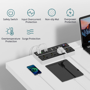 NS-4806 công nghiệp USB Type-C Power Strip 4 thời gian mở rộng ổ cắm quá tải chuyển đổi phổ Ổ cắm hot sản phẩm nhà cung cấp - Product Image 2