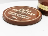 Boîte ronde en métal de qualité alimentaire, personnalisable, pour biscuits, emballage vide en fer blanc pour biscuits au gingembre
