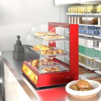 Peralatan Dapur Komersial Lemari Display Pemanas dan Penghangat untuk Ayam Goreng | hamburger | Makanan yang sudah dimasak | roti | Tart Telur