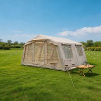 Tente de camping gonflable la plus vendue, sans installation, pour l'extérieur, épaissie, imperméable, à colonnes d'air, type cabane