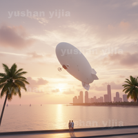 Nouveau Design 2026 Dirigeable Gonflable Étanche à l'Air, Télécommandé, pour Affichage Publicitaire Extérieur