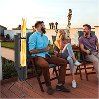 Poêle à granulés pour terrasse, chauffage extérieur à granulés de bois, foyer extérieur à combustion de granulés, ensembles de cheminées et accessoires pour commande par courrier