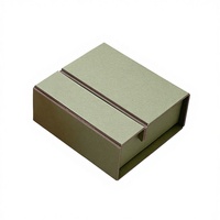 Boîte cadeau rigide en carton mat avec fermeture magnétique, personnalisable avec logo, pour bijoux, boîte de rangement rectangulaire pour marques de luxe, pour mariage