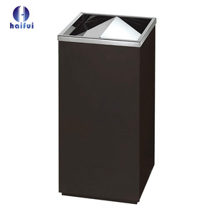 Hotel and Restaurant Lobby Use Stainless Steel <strong>Swing</strong> Lid Rubbish <strong>Bins</strong> - Product Image 3