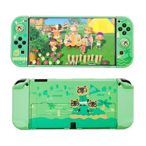 เคสสําหรับสวิตช์ Nintendo OLED | ธีมการ์ตูนสัตว์ข้ามศูนย์กลาง Onestar เคสฝาครอบตัวป้องกันด้ามจับปรับให้เข้ากับ NS/OLED