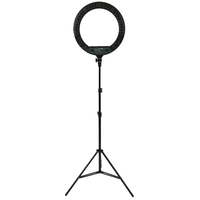 Lampu Ring LED Selfie Isi Ulang Daya Baterai 18 Inch Dua Warna Portabel dengan Remote dan Tas untuk Youtube TikTok