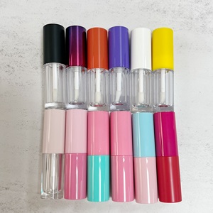 Colorful Empty Lip Gloss Tube Clear Plastic Lip Oil <b>Bottles</b> Customizable Cosmetic Lip Glaze Packaging with <b>Brush</b> Screw Cap 3.5ml - Product Image 4