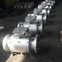 Trunnion Brida montada API 6D Válvula de bola forjada 2 "900 # A216 Trunnion de cuerpo flotante
