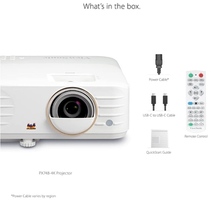 สำหรับ <span class=keywords><strong>VIEWSONIC</strong></span> PX748-4K UHD โปรเจคเตอร์อัจฉริยะ4500ลูเมน240Hz HDR Auto Keystone interfaces Android 11 Operating - Product Image 5