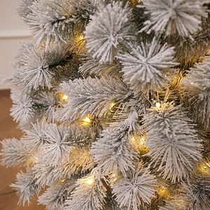 Flocked Pine Needle PVC Automatic Christmas <b>Tree</b> with Realistic Snow Effect, for Living Room, Mall Christmas Decoration - Product Image 3