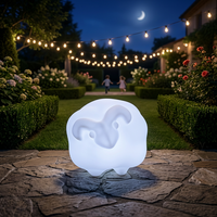 Lampe LED en forme de mouton lumineux simulé, décoration de Noël extérieure, sculpture avec télécommande, IP54, intensité réglable, garantie 2 ans