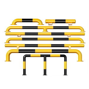 XZL haute Performance jaune et noir Design bouchon de roue en acier au carbone Anti-Collision Garage garde-corps pilier barrière de circulation - Product Image 1