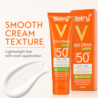 Crème solaire teintée vegan SPF 50+ pour le visage, protection UVA & UVB élevée, anti-brillance, pour peaux sensibles, 80 ml, pour femmes