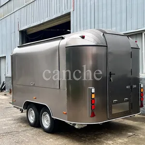 Chariot de nourriture de rue de haute qualité, kiosque à crème glacée, remorque alimentaire mobile, camion alimentaire électrique - Product Image 5