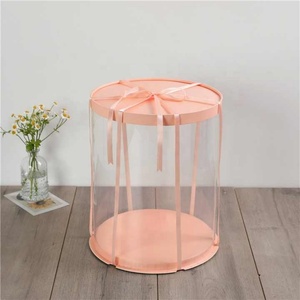Clear Plastic Cake <b>Box</b> Packaging <b>Box</b> Wholesale Round Transparent Cake <b>Box</b> - Product Image 4