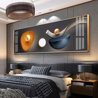 Modern soyut katı geometri posterler baskılar lüks tuval resim kristal porselen başucu resim ev dekor vazosu duvar sanatı