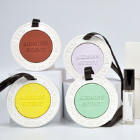 Diffuseur de parfum en céramique personnalisable de grande qualité sans BPA, clip de ventilation de voiture parfumé, ensemble cadeau d'assainisseur d'air
