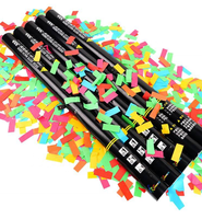 Accessoires de feux d'artifice manuels Happy Hand-twist, Canon à confettis électrique coloré personnalisé, Lance-confettis électronique de 80 cm pour fêtes