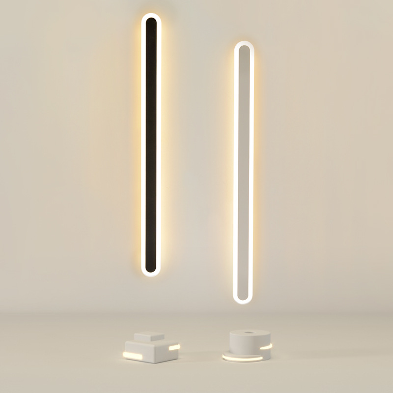Moderne minimaliste LED ligne applique chambre chevet canapé salle de bain miroir fond lampe décorative fer forgé acrylique lumières