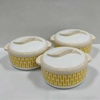 Olla Térmica Aislada para Ramadán, 1.5L, 2L, 2.5L, con Asa Geométrica en S, Contenedor de Alimentos Familiar, Nigeria, África