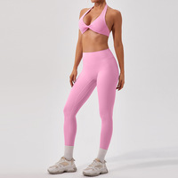 Lcool Custom Atletische Gym Kleding Sportkleding 2 Stuks Hoge Taille Flare Leggings Set Activewear Zachte Vrouwen Workout Sets