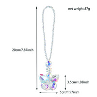 Butterfly Rainbow Maker Suncatcher Bead Art Deco Design Crystal Prism Wind Chime Outdoor Kerstcadeau