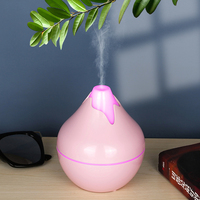 Nouveauté : humidificateur d'air ultrasonique en forme de champignon, lumières LED changeantes de couleur, capacité de 350 ml, utilisation domestique et extérieure