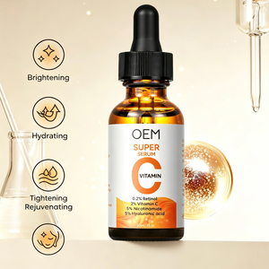 Suero Facial OEM Super Vitamina C, Suero con Retinol, Nicotinamida y Ácido Hialurónico, Cuidado Facial Iluminador, Hidratante y Antienvejecimiento - Product Image 3