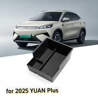 Organisateur de console centrale de voiture haut de gamme, boîte de rangement pour accoudoir, plateau de rangement pour BYD Atto 3 Yuan Plus 2022 2024 2025 Accessoires