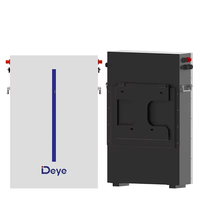 Deye RW-M6.1-B daya dinding Lifepo4 baterai 51.2v 120Ah 6,14kwh baterai Lithium untuk sistem surya hibrida