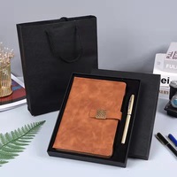 Ensemble cadeau carnet et stylo à couverture rigide A5 de luxe en vente chaude impression de cahier personnalisée
