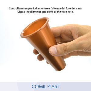 Anillo de Repuesto de Bronce para Florero de Plástico COMIL PLAST C06 de Alta Calidad, Nicho para Mausoléo, Cripta, Estilo Europeo, Monumento para Adultos, Inyección - Product Image 5