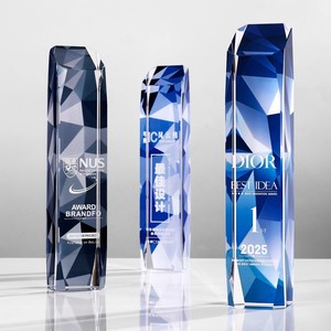 Biểu tượng tùy chỉnh 3D <span class=keywords><strong>laser</strong></span> thể thao tinh thể bóng đá Golf cầu lông bóng rổ Trophy cầu vồng pha lê thủy tinh mảng bám trống pha lê Trophy - Product Image 3