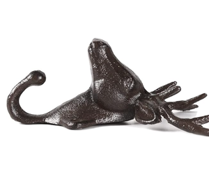 In ghisa testa di <span class=keywords><strong>cervo</strong></span> a <span class=keywords><strong>parete</strong></span> singola appendiabiti per cappotti borse cappelli asciugamani chiavi rustiche retrò casa decorativa regalo - Product Image 3