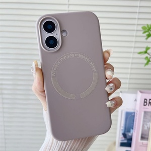 เคสโทรศัพท์มือถือ iPhone 16 Pro Max 15 Plus 14 13 Pro  แบบแม่เหล็ก ซิลิโคนเหลว  รุ่น Macaron  แบบนิ่ม  ผิวด้าน - Product Image 4