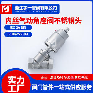 Vannes à siège angulaire interne filetées en Y, résistantes aux hautes températures, fournies par le fabricant, avec tête en acier inoxydable - Product Image 4