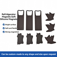 Autocollant magnétique pour réfrigérateur auto-adhésif, imperméable, de formes variées, en caoutchouc souple, adhésif acrylique, autocollant mural pour masquage