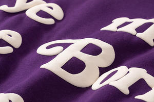 Custom <b>Mens</b> Streetwear Heavyweight 100% Cotton French Terry <b>Fleece</b> 3D <b>Hoodies</b> Unisex Oversize Graphic Puff Printing <b>Hoodies</b> - Product Image 5