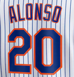 Prêt à Expédier New York Alonso Blanc Maison Meilleure Qualité Maillot de Baseball Cousu - Product Image 1