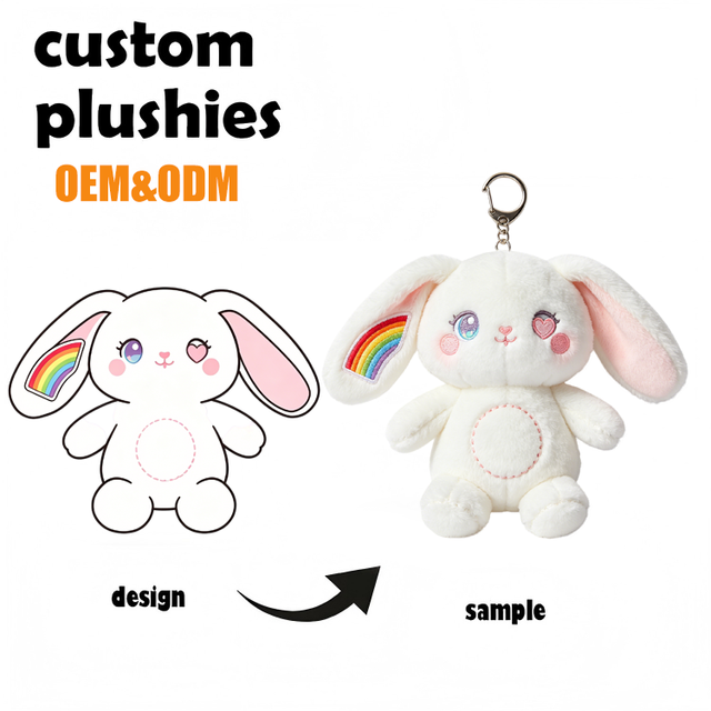 Custom Plushie Professional Factory Direct Custom Eco Riendly Material Rabbit for Easter Custom Mini Plushies