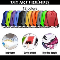 Sac à dos de voyage DIY pour le fitness, en vrac, pour femmes et hommes, en matériaux recyclés, écologique, de marque, avec cordon de serrage