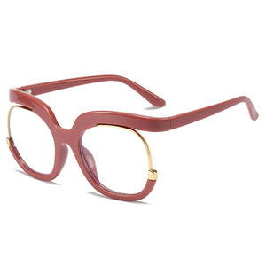 Hot <strong>Round</strong> Oversized Glasses <strong>Frames</strong> Trendy Luxury Designer Anti Blue Light Glass <strong>Frames</strong> for Women Men - Product Image 6