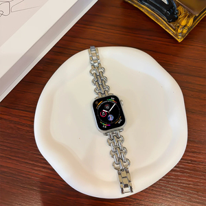 Bracelet en métal pour <span class=keywords><strong>Apple</strong></span> <span class=keywords><strong>Watch</strong></span> Series 9 8 7 6 5 <span class=keywords><strong>4</strong></span> Se 40mm 41mm 44mm 45mm, bracelet pour femme pour Iwatch Ultra 2 49mm 38 42mm - Product Image 4