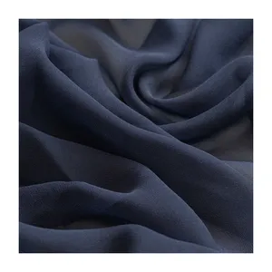 Tessuto in Georgette elasticizzato 100% seta 12mm 140cm tinta unita per indumenti eleganti